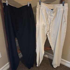 Old navy Black and Cream Jogger Pants Set